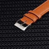Montre femme bracelet cuir marron clair cadran La Nuit Étoilée