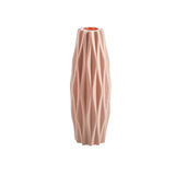 Vase Décoratif Blanc Moderne en Plastique Effet Céramique Nordic