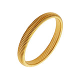 Bracelet jonc serpent en acier inoxydable de 12mm de largeur