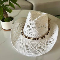Chapeau Bohème en Paille pour Femme – Style Vintage Été et Plage
