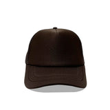 Casquette trucker maille noire unie, vue de face