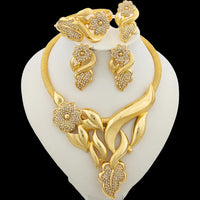Jeux de Bijoux Luxueux en Fleurs pour Femmes