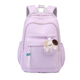 Girls' College Style Oxford Large Capacity Zippered Backpack
