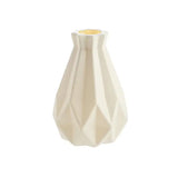 Vase Décoratif Blanc Moderne en Plastique Effet Céramique Nordic