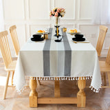 Waterproof Linen and Cotton Tablecloth