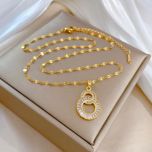 Collier grain de café en Acier Inoxydable avec pendentif