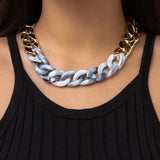 Collier Chaîne tendance en acrylique