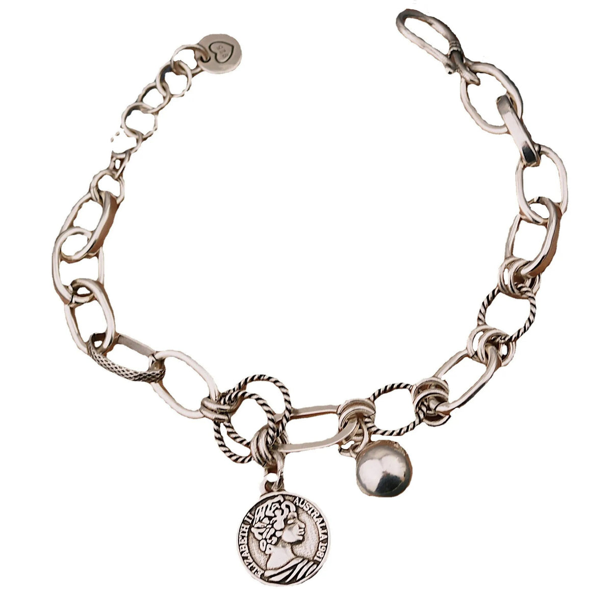 Solid 925 silver bracelet for women.