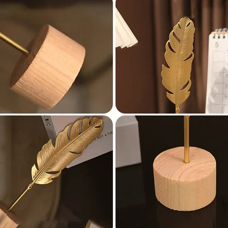 Gold Leaf Metallic Figurine