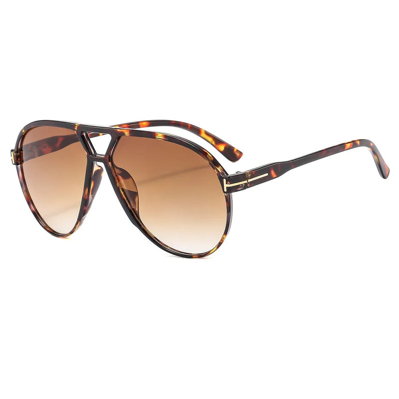 Lunettes de soleil vintage ovales dégradées pour femmes