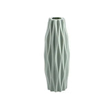 Vase Décoratif Blanc Moderne en Plastique Effet Céramique Nordic