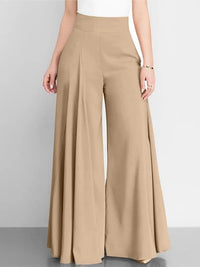 Pantalon Large Taille Haute Élégant pour Femme