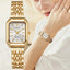 Montre Femme Rectangle Dorée Élégante - Style Bohème Chic