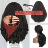 V Part Afro Curls Wig