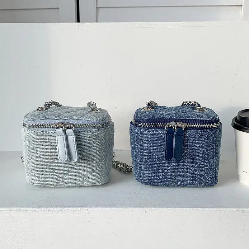 Mini sacs en bandoulière en denim pour femmes
