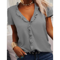 Blouse élégante en bleu clair pour femme