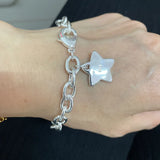 Bracelet en Argent Sterling 925 avec Charme Étoile