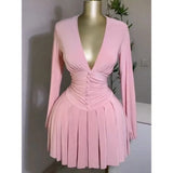 Robe Mini Femme de Soirée Décontractée Échancrée