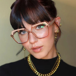Lunettes Patchwork Anti-lumière Bleue