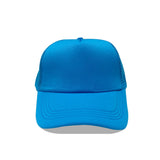Casquette trucker maille orange et blanc unie, vue de face