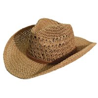 Chapeau Panama Souple en Paille - Style Cowboy Unisexe pour l'Été