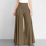 Pantalon Large Taille Haute Élégant pour Femme