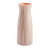 Vase Décoratif Blanc Moderne en Plastique Effet Céramique Nordic