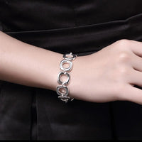 925 square silver bracelet - Timeless elegance.