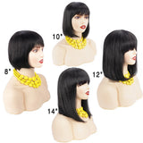 Straight Bob Wig with Bangs