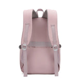 Black Large Nylon Multifunction School Backpack with Zipper Closure