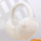 Cache-Oreilles Femme Hiver en Cachemire Style Mode Doux et Chaud Ajustable