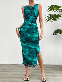 Robe Femme Printemps Été Style Amincissant sans Manches