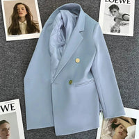 Blazers Femmes Printemps Casual Mode Bureau