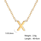 Collier personnalisé en acier avec Initiale pour femmes
