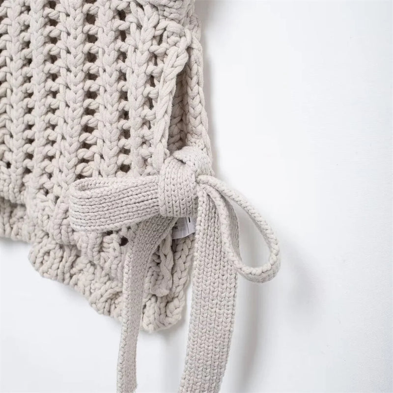 Pull en Maille Ajourée pour Femme