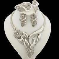 Jeux de Bijoux Luxueux en Fleurs pour Femmes