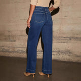 Jean large evasé à taille haute - Style Y2K