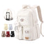 Sac à Dos Femme Style Collège Japonais en Nylon Grande Capacité avec Pendentif
