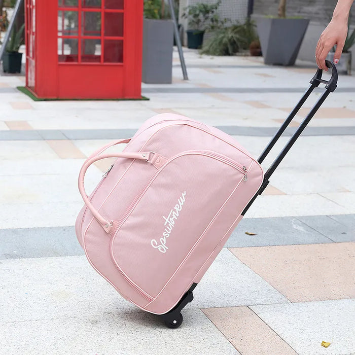 Oxford Fabric Rolling Suitcase