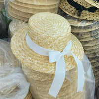 Chapeau Canotier en Paille pour Femme - Élégance et Protection Solaire