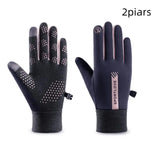 Gants Cyclisme Hiver Femme Thermiques Imperméables et Coupe-Vent Polyester