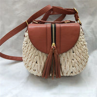 Sac bandoulière en paille élégant