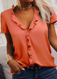 Blouse élégante en bleu clair pour femme