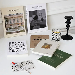 Accesorios fotográficos de libros de moda para la decoración del hogar