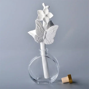 Difusor de cerámica Natural Elegance – Diseño floral artesanal