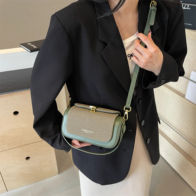 Mini Sac à Bandoulière Carré Simple pour Femmes