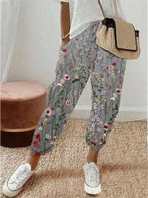 Pantalon Femme Printemps-Été : Élégance Rétro, Confort Moderne