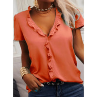 Blouse élégante en bleu clair pour femme