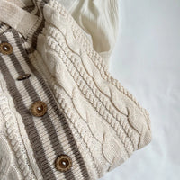 Sac cabas tricoté en laine pour femmes