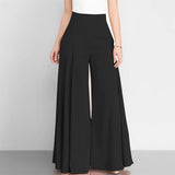 Pantalon Large Taille Haute Élégant pour Femme